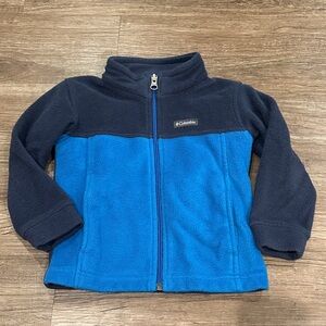 Columbia Toddler Navy and Royal Blue Fleece Jacket